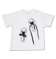 shikisai toddler t-shirt [ canvas shoes ] detail